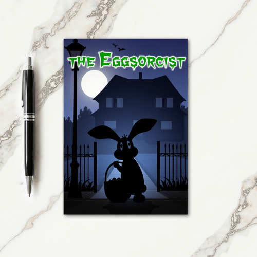 Eerie Night Visitor Greeting Card