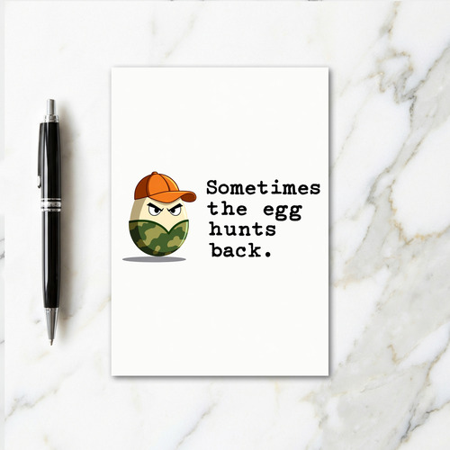 Egg Hunts Back Greeting Card