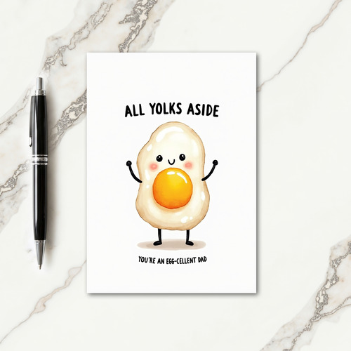 Eggcellent Dad Fathers Day Card