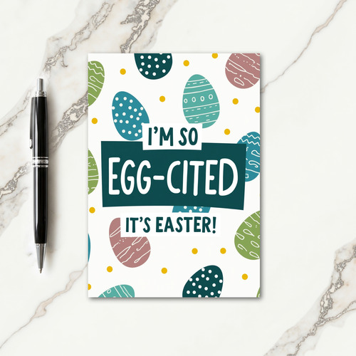 Eggcited Easter Season Card
