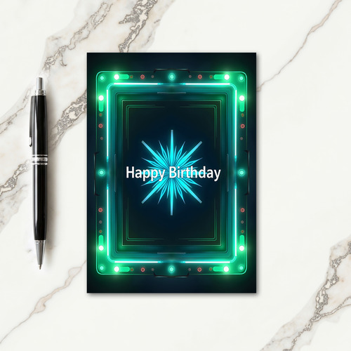 Electric Birthday Frame Card