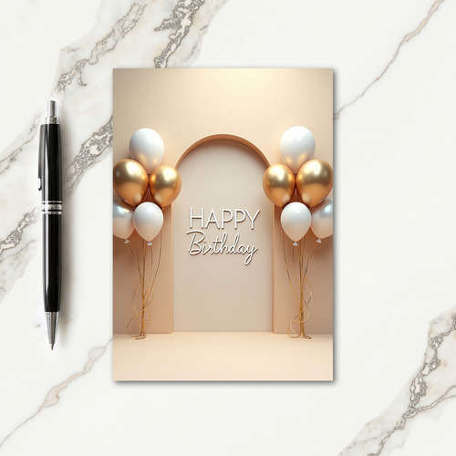 Elegant Archway Birthday Card
