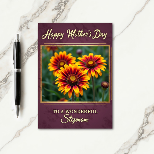 Elegant Auburn Mothers Day Card