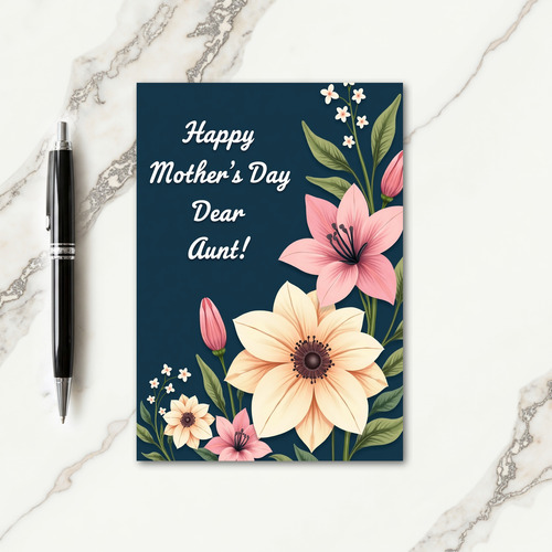 Elegant Aunts Day Greeting Card