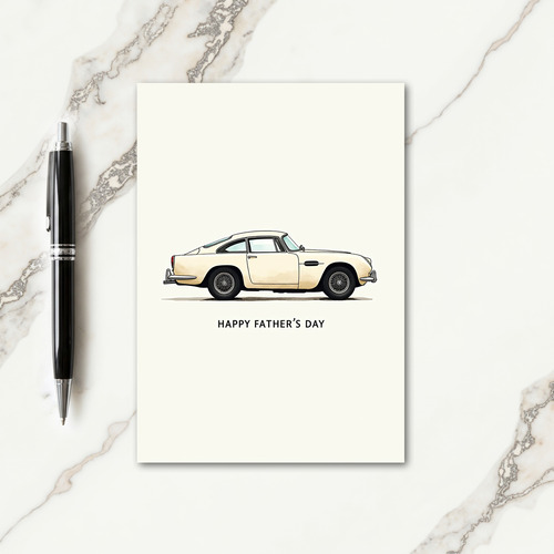 Elegant Auto Fathers Day Card