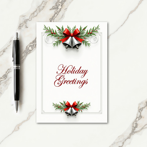 Elegant Bells Christmas Card