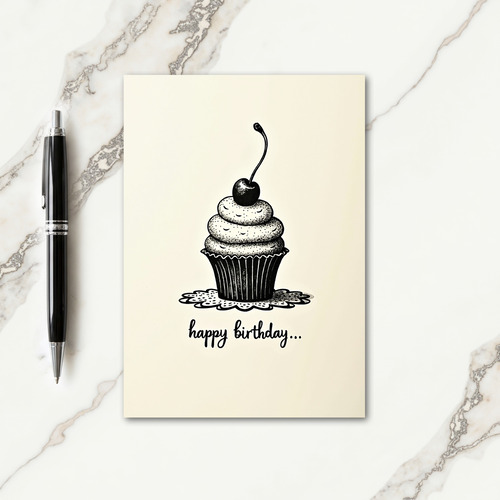 Elegant Berry Birthday Card