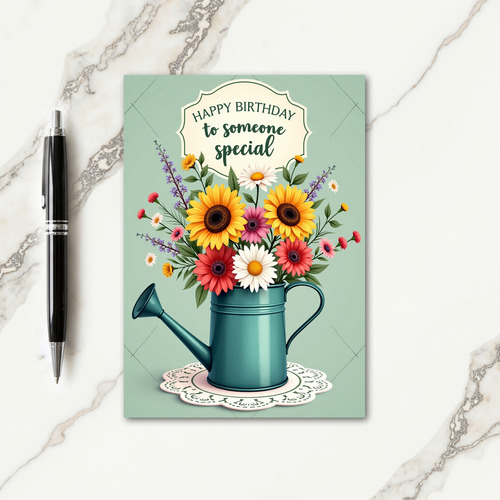 Elegant Birthday Blossom Card