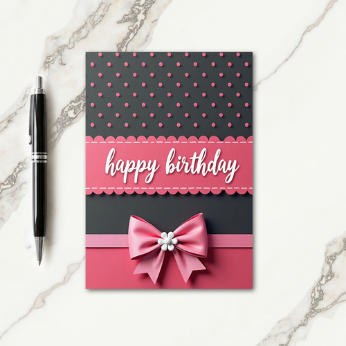 Elegant Birthday Circles Card