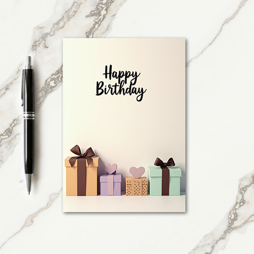 Elegant Birthday Cursive Card