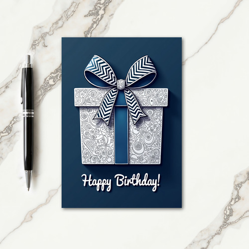 Elegant Birthday Gift Card