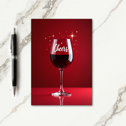 Elegant Birthday Glass Card