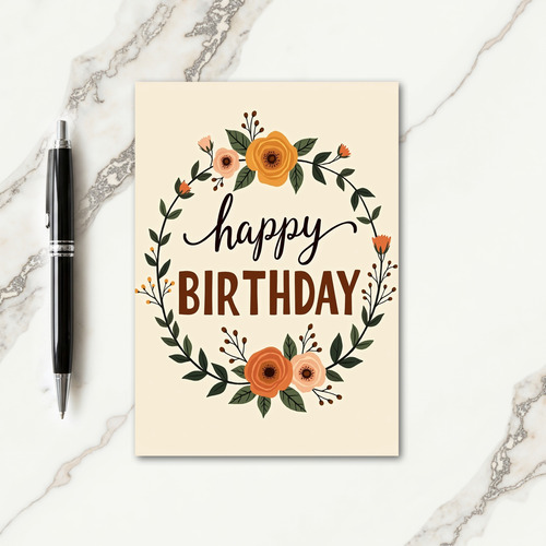 Elegant Birthday Greeting Card