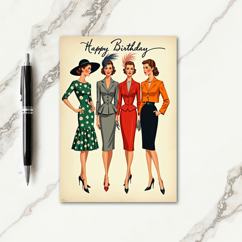 Elegant Birthday Ladies Card