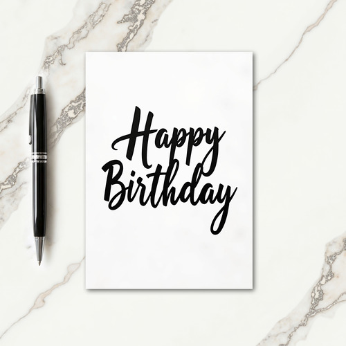 Elegant Birthday Letter Card