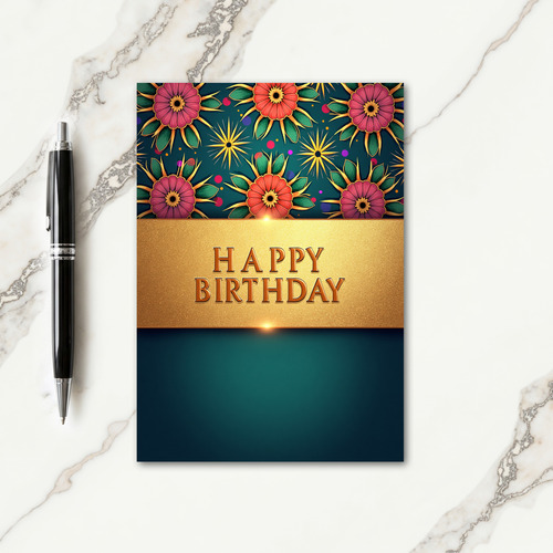 Elegant Birthday Pattern Card