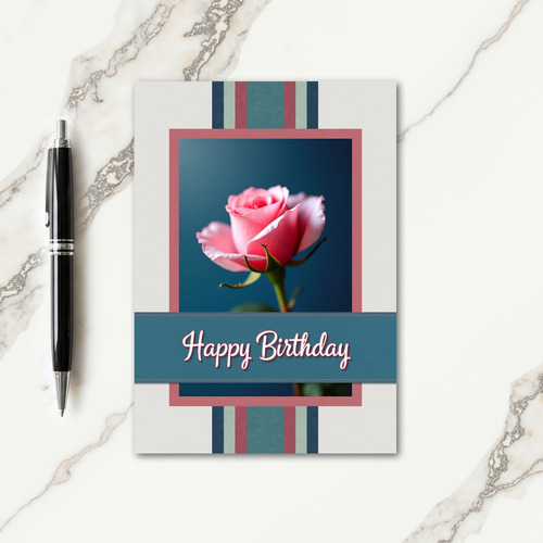 Elegant Birthday Portrait Card