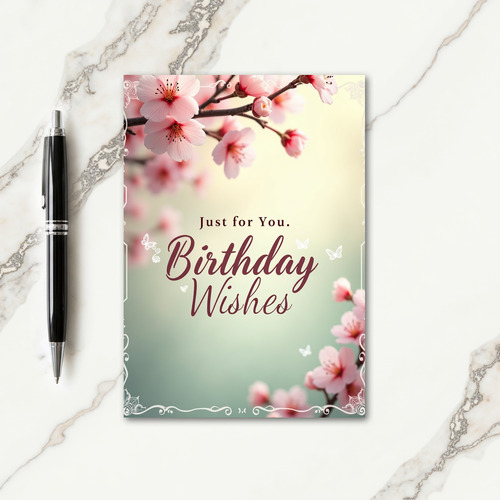 Elegant Birthday Scene Card