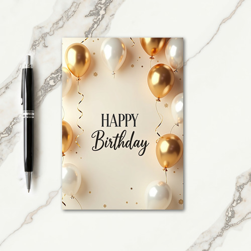 Elegant Birthday Sphere Card