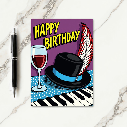 Elegant Birthday Still Life Card