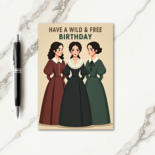 Elegant Birthday Trio Ladies Card