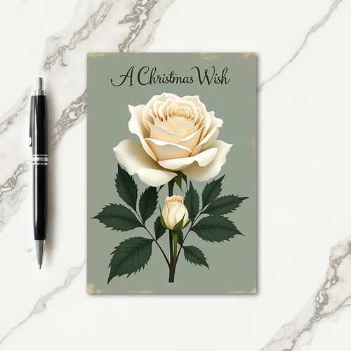 Elegant Bloom Christmas Card