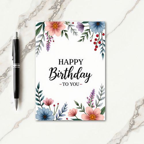Elegant Blossom Card