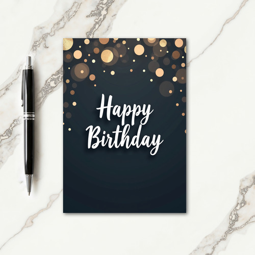 Elegant Bokeh Birthday Card
