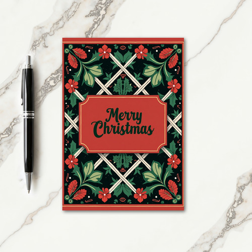Elegant Botanical Christmas Card