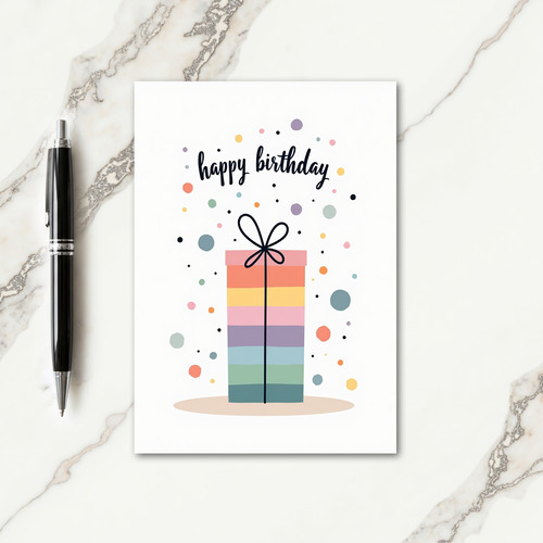 Elegant Bow Birthday Card