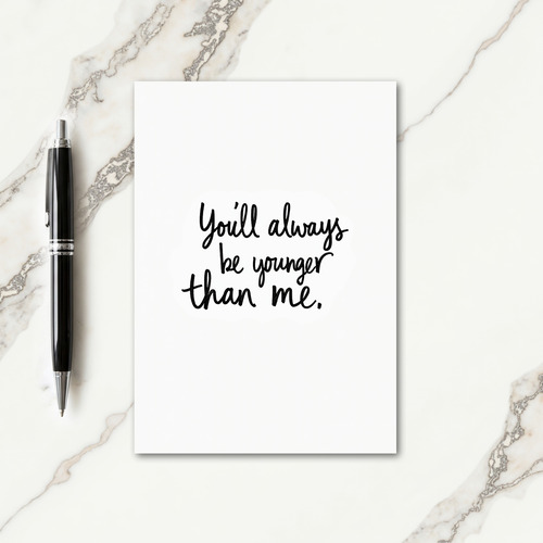 Elegant Calligraphy Birthday Card