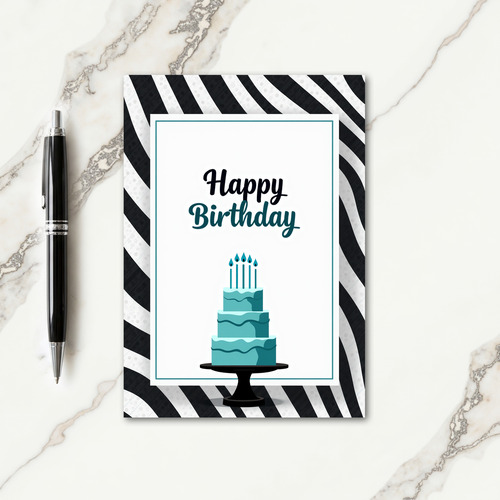 Elegant Candle Cake Card