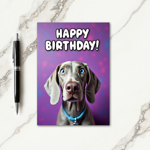 Elegant Canine Birthday Card