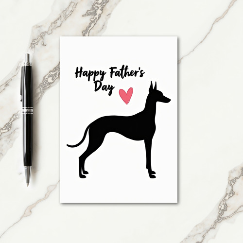 Elegant Canine Fathers Day Card