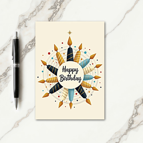 Elegant Celebration Birthday Card