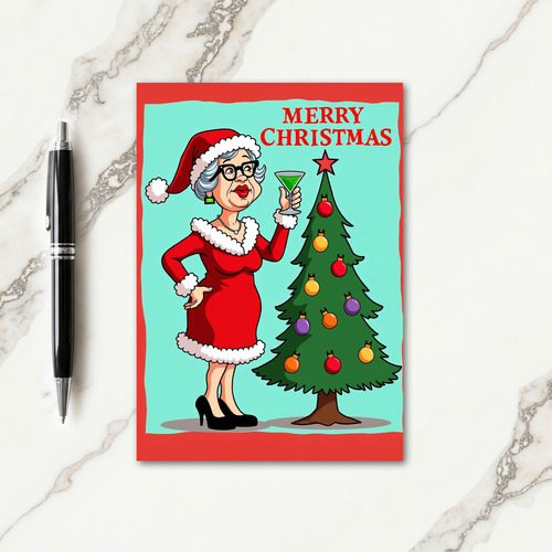Elegant Christmas Toast Card thumbnail
