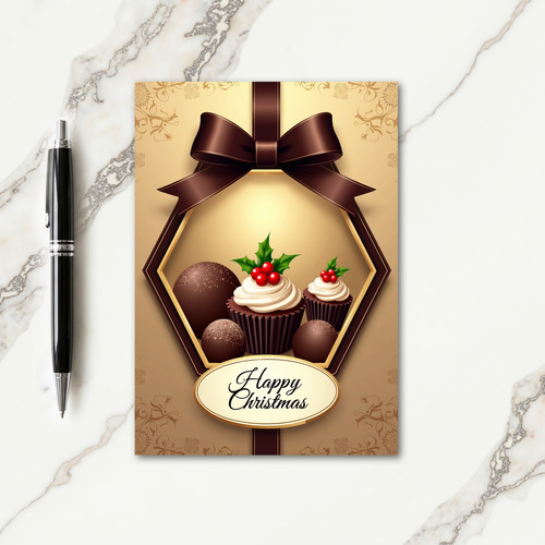 Elegant Christmas Treat Card