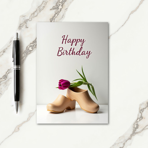 Elegant Clogs Birthday Card
