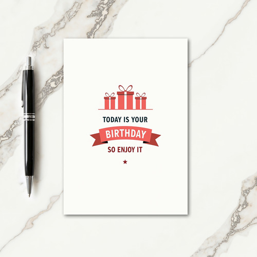Elegant Coral Box Card
