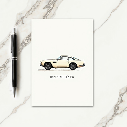Elegant Coupe Fathers Day Card