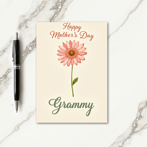 Elegant Daisy Mothers Day Card