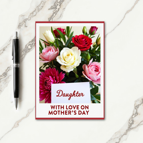 Elegant Daughter Mothers Day Card