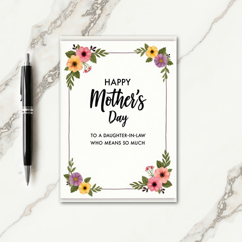 Elegant Daughterinlaw Card