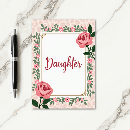 Elegant Daughters Day Card