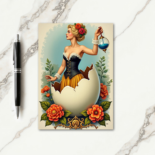 Elegant Emergence Art Card