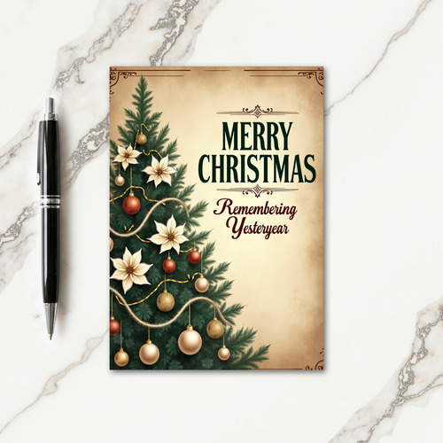 Elegant Evergreen Card