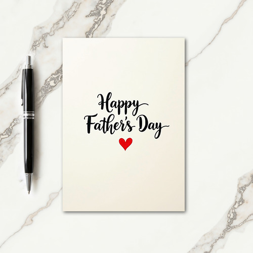 Elegant Fathers Day Art Card