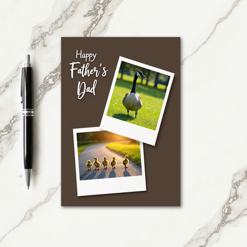 Elegant Fathers Day Bird Card