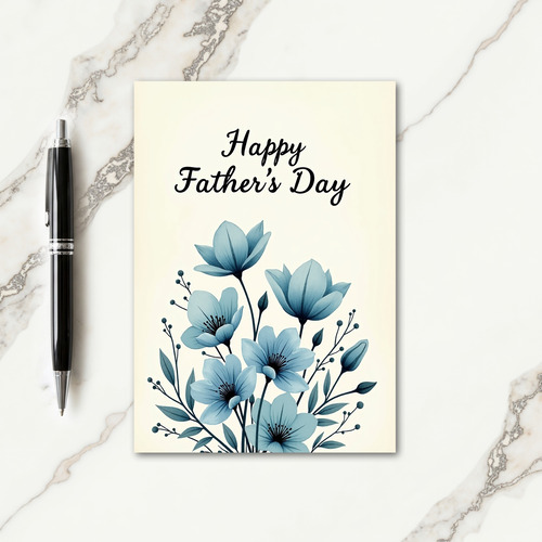 Elegant Fathers Day Bloom Card