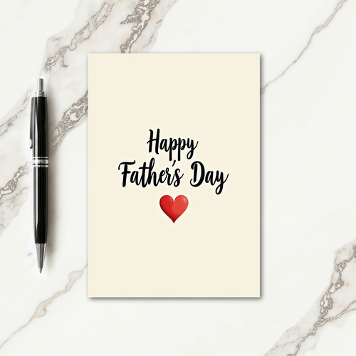 Elegant Fathers Day Design Card